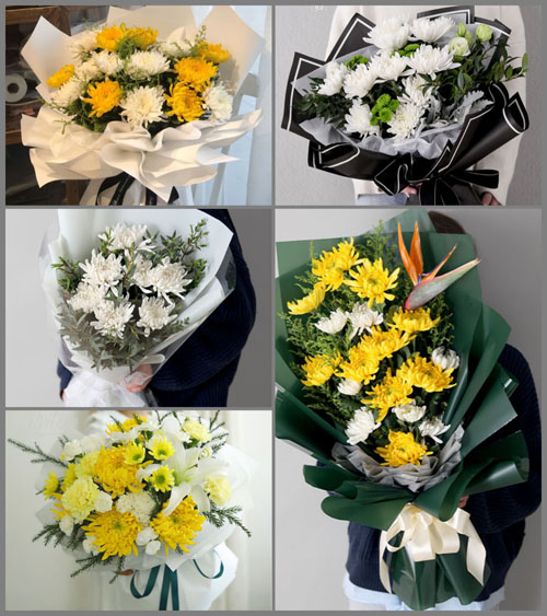 陕西延安市宝塔区冯庄乡白事花束代送